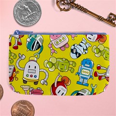 Robot Pattern Large Coin Purse by Ndabl3x