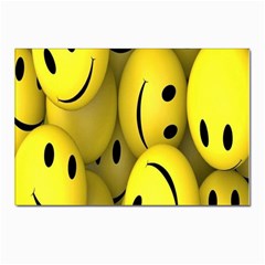 Emoji, Colour, Faces, Smile, Wallpaper Postcards 5  X 7  (pkg Of 10) by nateshop