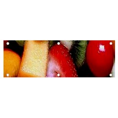 Fruits, Food, Green, Red, Strawberry, Yellow Banner And Sign 6  X 2  by nateshop