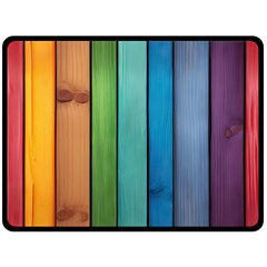 Rainbow Two Sides Fleece Blanket (large) by zappwaits