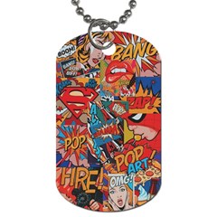 Comic Cartoon Pattern Dog Tag (two Sides) by pakminggu