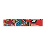 Comic Cartoon Pattern Premium Plush Fleece Scarf (Mini) Front