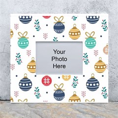 Cute Christmas Pattern White Wall Photo Frame 5  X 7  by Grandong