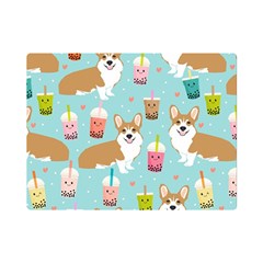 Welsh Corgis Dog Boba Tea Bubble Tea Cute Kawaii Premium Plush Fleece Blanket (mini) by Grandong