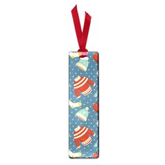 Winter Blue Christmas Snowman Pattern Small Book Marks by Grandong