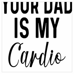 Your Dad Is My Cardio T- Shirt Your Dad Is My Cardio T- Shirt Yoga Reflexion Pose T- Shirtyoga Reflexion Pose T- Shirt Lightweight Scarf  by hizuto