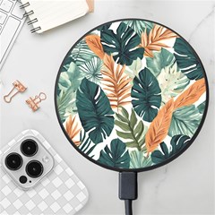 Tropical Leaf Wireless Fast Charger(black) by Jack14