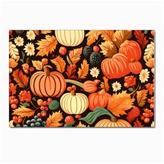 Thanksgiving Pattern Postcards 5  X 7  (pkg Of 10) by Valentinaart