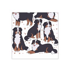 Bernese Mountain Dog T- Shirtbernese Mountain Dog Illustration T- Shirt Yoga Reflexion Pose T- Shirtyoga Reflexion Pose T- Shirt Satin Bandana Scarf 22  X 22  by hizuto