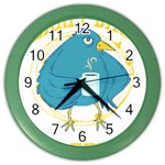 Bird T- Shirt Funny Morning Muffle Saying Design T- Shirt Yoga Reflexion Pose T- Shirtyoga Reflexion Pose T- Shirt Color Wall Clock Front