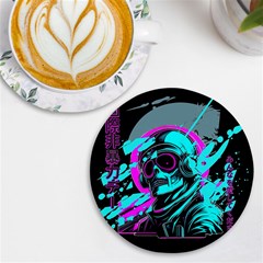 Aesthetic Art  Uv Print Round Tile Coaster by Internationalstore