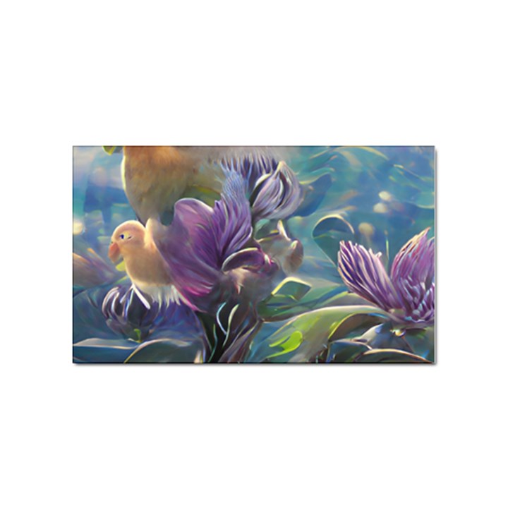 Abstract Blossoms  Sticker Rectangular (100 pack)