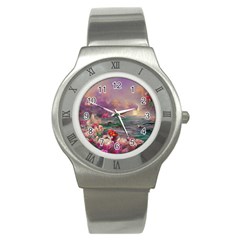 Abstract Flowers  Stainless Steel Watch by Internationalstore