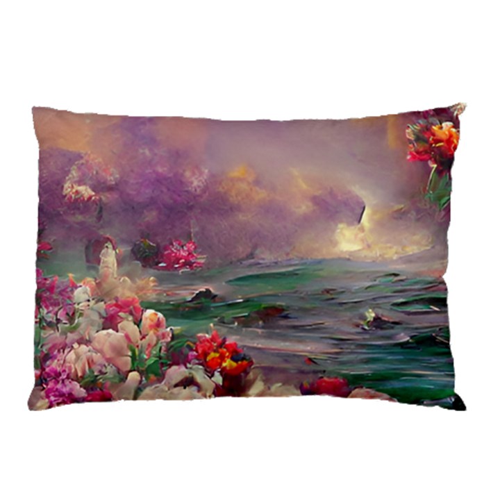 Abstract Flowers  Pillow Case