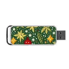 Christmas Pattern Portable Usb Flash (two Sides) by Valentinaart