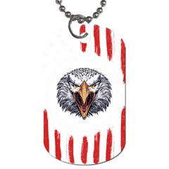 Usa Soccer T- Shirt U S A Patriotic American Flag Soccer Ball Football T- Shirt (1) Dog Tag (one Side) by ZUXUMI