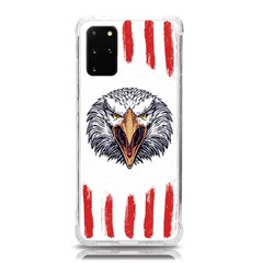 Usa Soccer T- Shirt U S A Patriotic American Flag Soccer Ball Football T- Shirt (1) Samsung Galaxy S20plus 6 7 Inch Tpu Uv Case by ZUXUMI