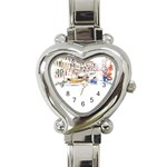 Venice T- Shirt Venice Voyage Art Digital Painting Watercolor Discovery T- Shirt (3) Heart Italian Charm Watch Front