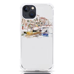 Venice T- Shirt Venice Voyage Art Digital Painting Watercolor Discovery T- Shirt (3) Iphone 13 Tpu Uv Print Case by ZUXUMI