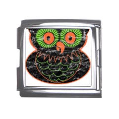 Vintage Halloween Owl T- Shirt Vintage Halloween Owl T- Shirt Mega Link Italian Charm (18mm) by ZUXUMI