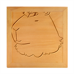 Capybara T- Shirt Cute Capybara With A Butterfly T- Shirt Yoga Reflexion Pose T- Shirtyoga Reflexion Pose T- Shirt Wood Photo Frame Cube by hizuto