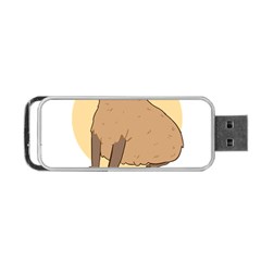 Capybara T- Shirt Cute Gentlemen Capybara T- Shirt Yoga Reflexion Pose T- Shirtyoga Reflexion Pose T- Shirt Portable Usb Flash (one Side) by hizuto