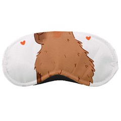 Capybara T- Shirt Cute Gentlemen Capybara T- Shirt Yoga Reflexion Pose T- Shirtyoga Reflexion Pose T- Shirt Sleep Mask by hizuto