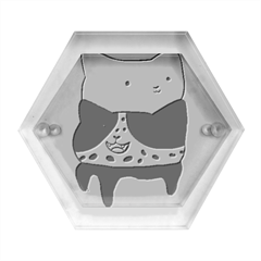 Cat Ice Cream T- Shirt Cute Cat Cream Cone T- Shirt Yoga Reflexion Pose T- Shirtyoga Reflexion Pose T- Shirt Hexagon Wood Jewelry Box by hizuto