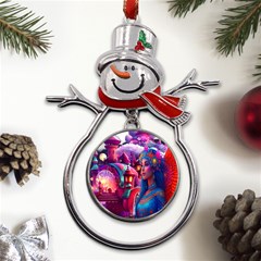 Fantasy Arts  Metal Snowman Ornament by Internationalstore