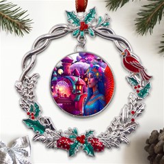 Fantasy Arts  Metal X mas Wreath Holly Leaf Ornament by Internationalstore