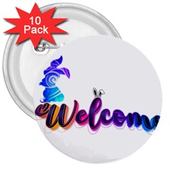 Arts 3  Buttons (10 Pack)  by Internationalstore