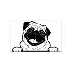 Black Pug Dog If I Cant Bring My Dog I T- Shirt Black Pug Dog If I Can t Bring My Dog I m Not Going Sticker (Rectangular) Front