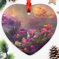 Floral Blossoms  Ornament (heart) by Internationalstore