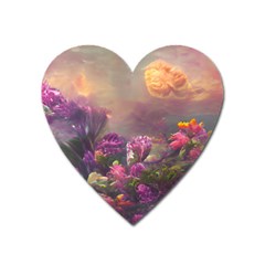 Floral Blossoms  Heart Magnet by Internationalstore