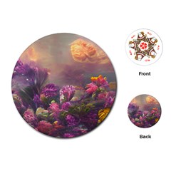 Floral Blossoms  Playing Cards Single Design (round) by Internationalstore