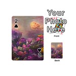 Floral Blossoms  Playing Cards 54 Designs (Mini) Front - Spade2