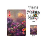 Floral Blossoms  Playing Cards 54 Designs (Mini) Front - Heart9