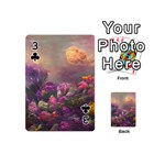 Floral Blossoms  Playing Cards 54 Designs (Mini) Front - Club3