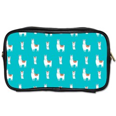 Lama Alpaca Animal Pattern Design Toiletries Bag (two Sides) by Pakjumat