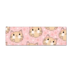 Cat Pattern Pink Cartoon Sticker Bumper (100 Pack) by Pakjumat