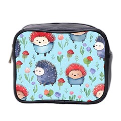 Hedgehogs Animal Mini Toiletries Bag (two Sides) by Pakjumat