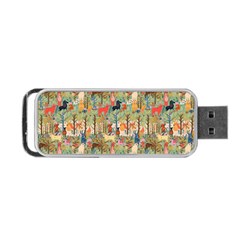 Animal Forest Pattern Portable Usb Flash (one Side) by Pakjumat