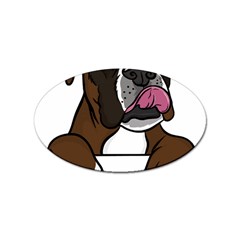 Boxer Dog T- Shirt Boxer T- Shirt Sticker Oval (100 Pack) by JamesGoode