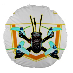 Drone Racing Gift T- Shirt F P V Drone Racing Drones Quote  One More Pack T- Shirt Large 18  Premium Round Cushions by ZUXUMI