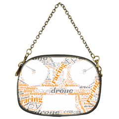 Drone Racing Word Cloud T- Shirt F P V Freestyle Drone Racing Word Cloud T- Shirt (3) Chain Purse (one Side) by ZUXUMI