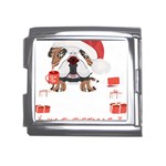 English Bulldog T- Shirt English Bulldog Merry Christmas T- Shirt (8) Mega Link Italian Charm (18mm) Front