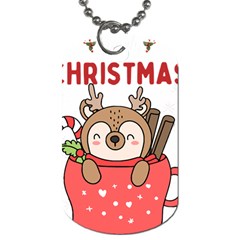 Family Christmas 2022 Matching T- Shirt Christmas We Are Family 2022 Cute Xmas Matching Custom T- Sh Dog Tag (one Side) by ZUXUMI