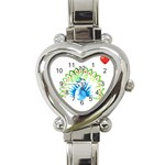 Peacock T-shirtsteal Your Heart Peacock 203 T-shirt Heart Italian Charm Watch Front