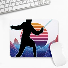 Fencing Funny T- Shirt Fencing Sport Fencing T- Shirt (1) Small Mousepad by ZUXUMI