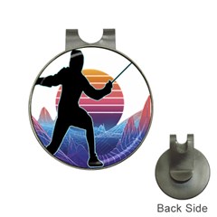 Fencing Funny T- Shirt Fencing Sport Fencing T- Shirt (1) Hat Clips With Golf Markers by ZUXUMI